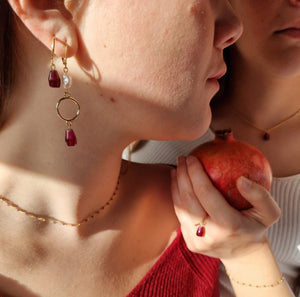 Persephone Pomegranate Earrings