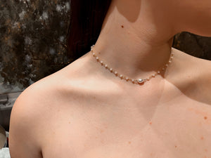 Valentina Rose Quartz & Pearl Necklace
