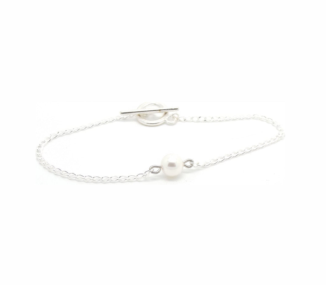 Pearl Bracelet - Silver
