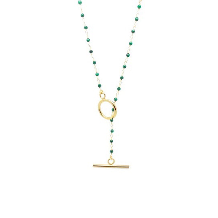 Malachite Lariat Necklace Malachite Lariat Necklace
