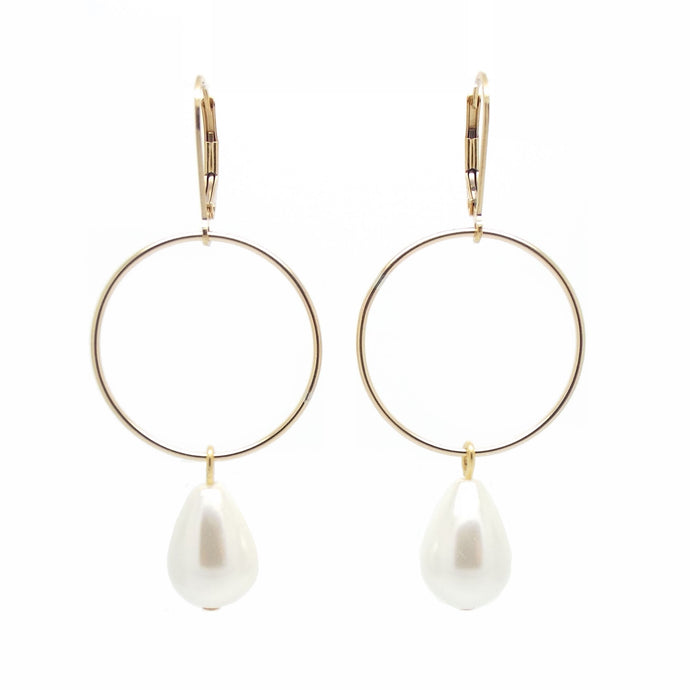 Signature Pearl Earrings - Gold
